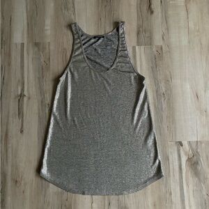 Balmain Paris Metallic Gold Tank Top Luxury Designer Feminine